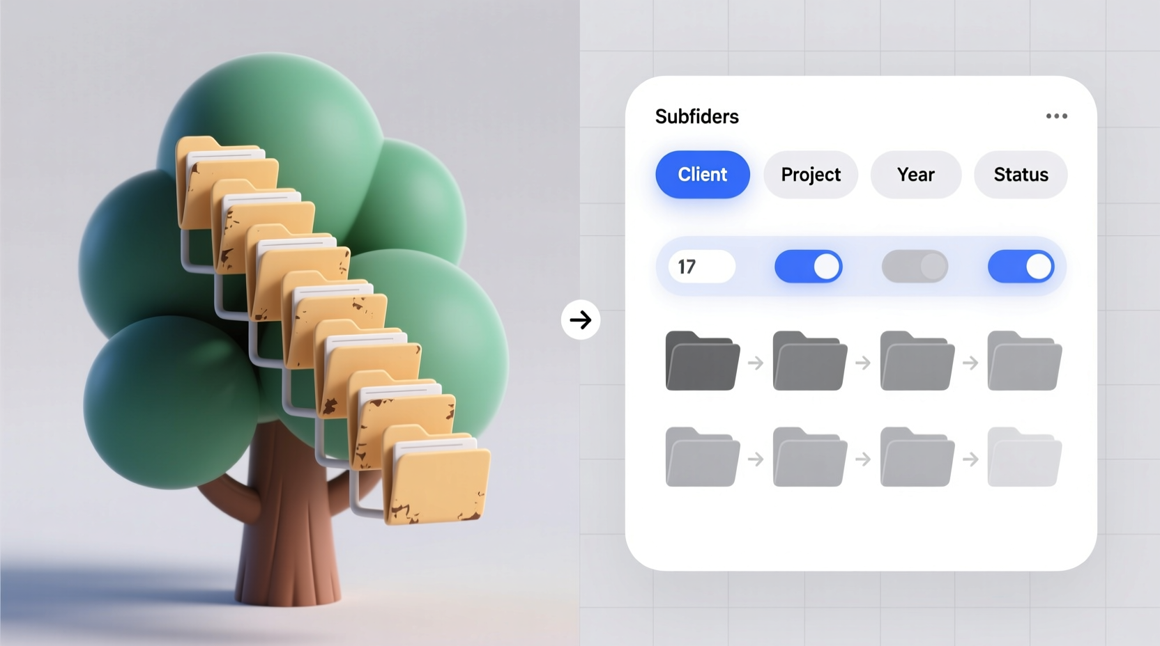 Clean Nested Folder Tree Tag-Based NAS File Organization