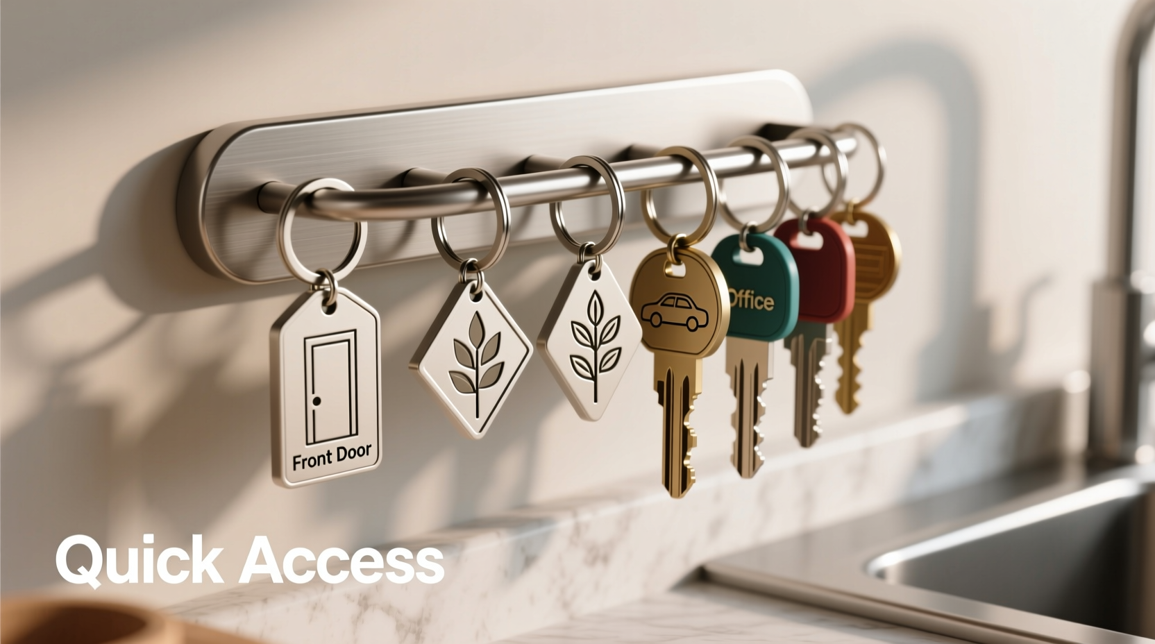 creative and practical ways to organize keys using keychain pendants for easy access