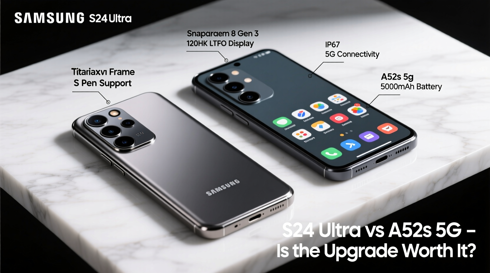 is the samsung galaxy s24 ultra really worth the upgrade from an a52s 5g