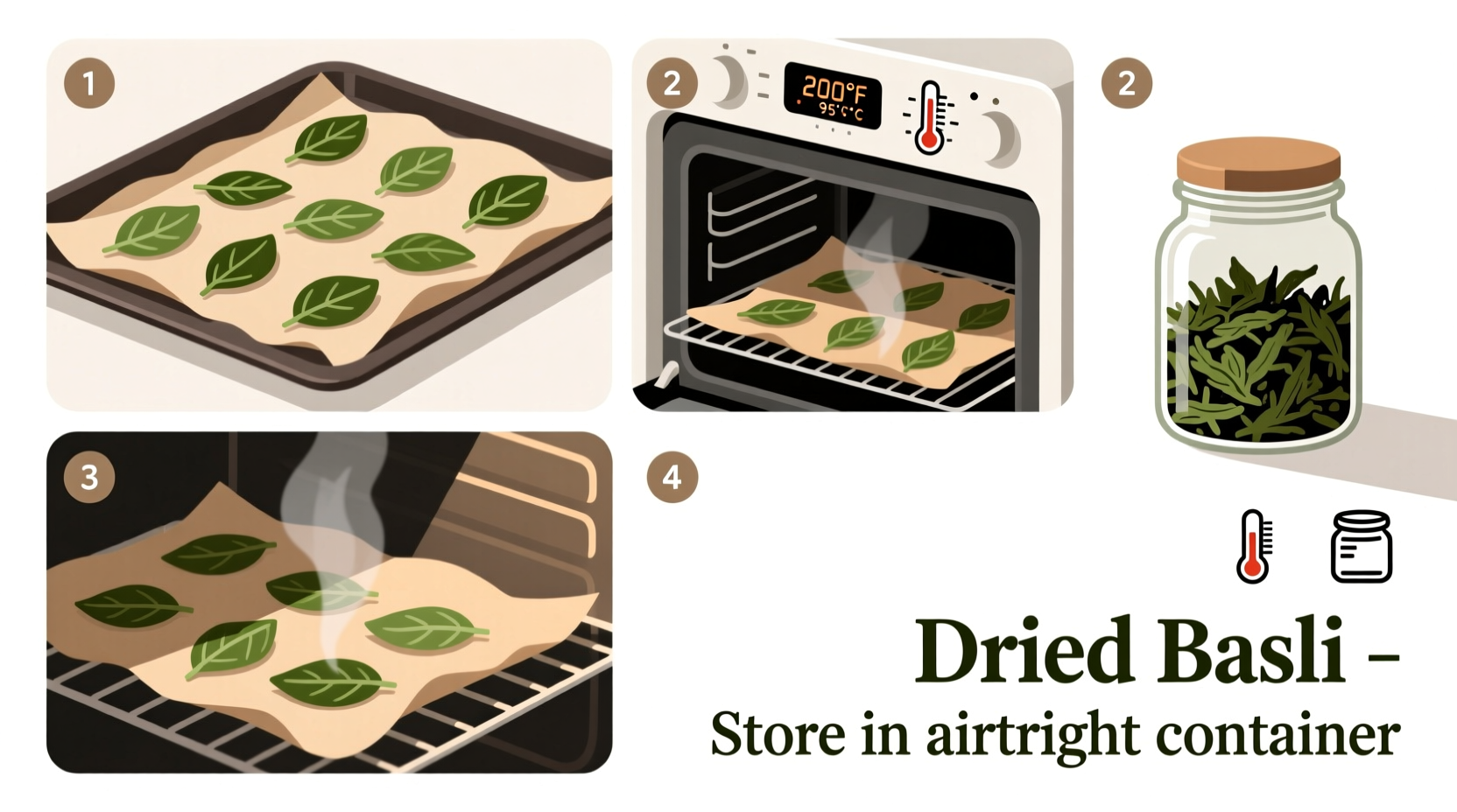 How to Dry Basil in the Oven Quickly & Safely