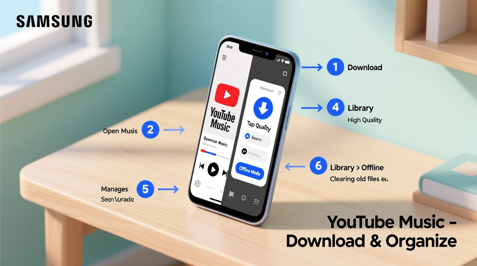 how to easily download and manage youtube music on your samsung cell phone a step by step guide