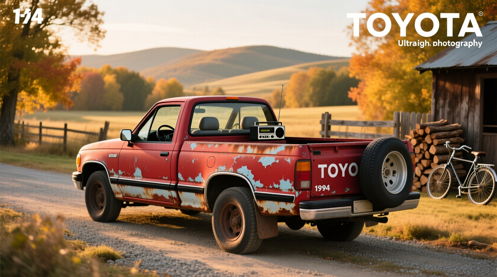 1994 Toyota pickup truck in desert environment
