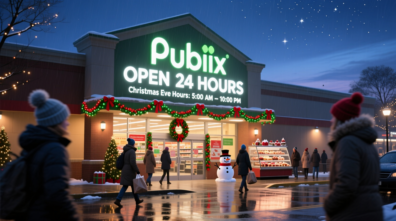 what time is publix open on christmas eve