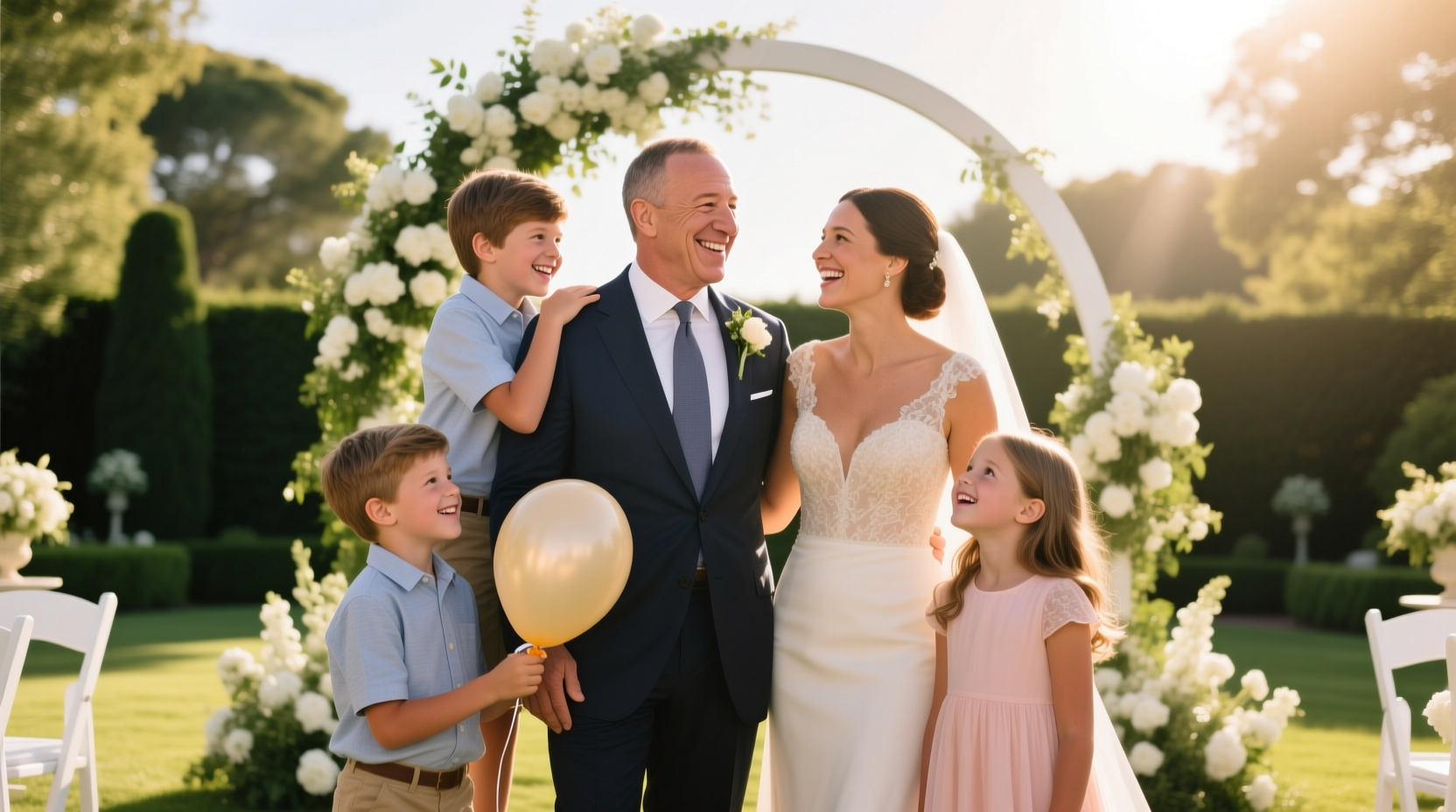 were jeff bezos children at his wedding