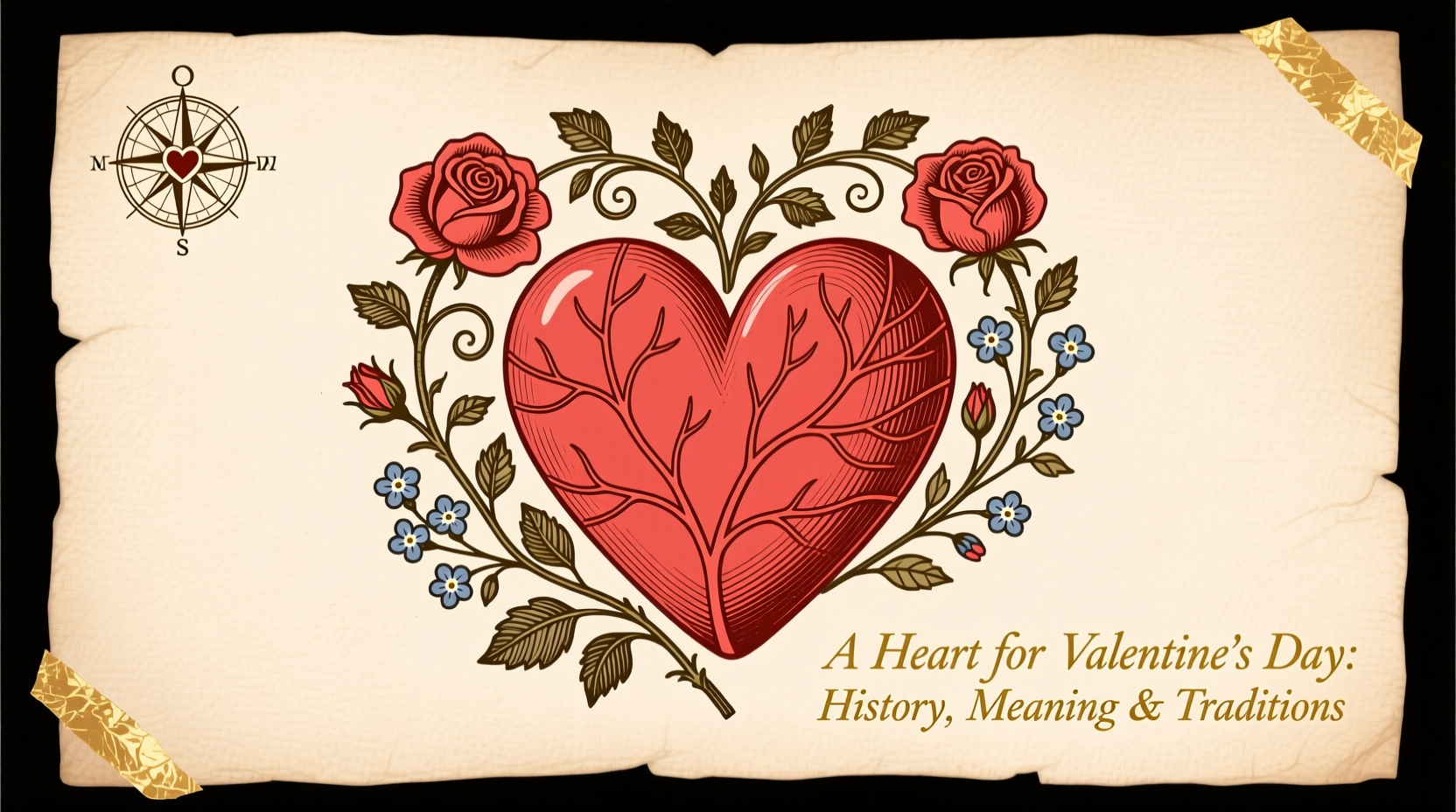 a heart for valentines day