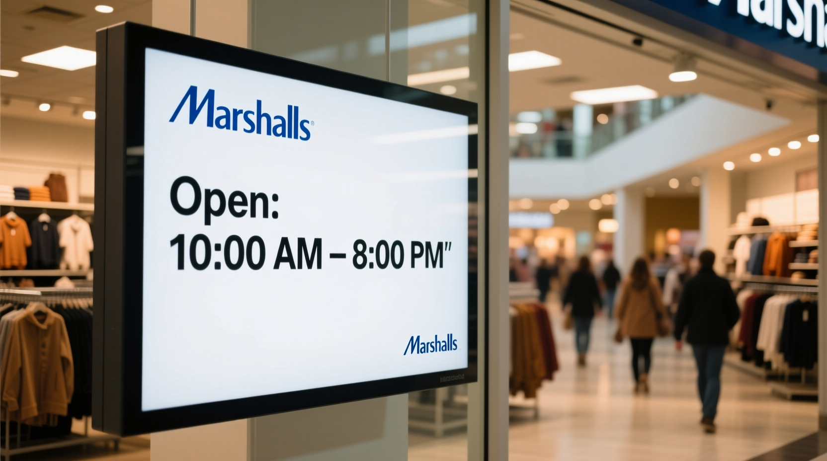 is marshalls open on sunday