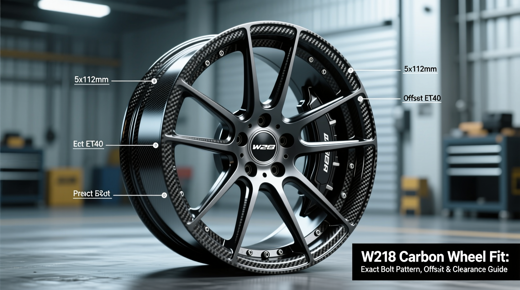 w218 carbon wheel fit