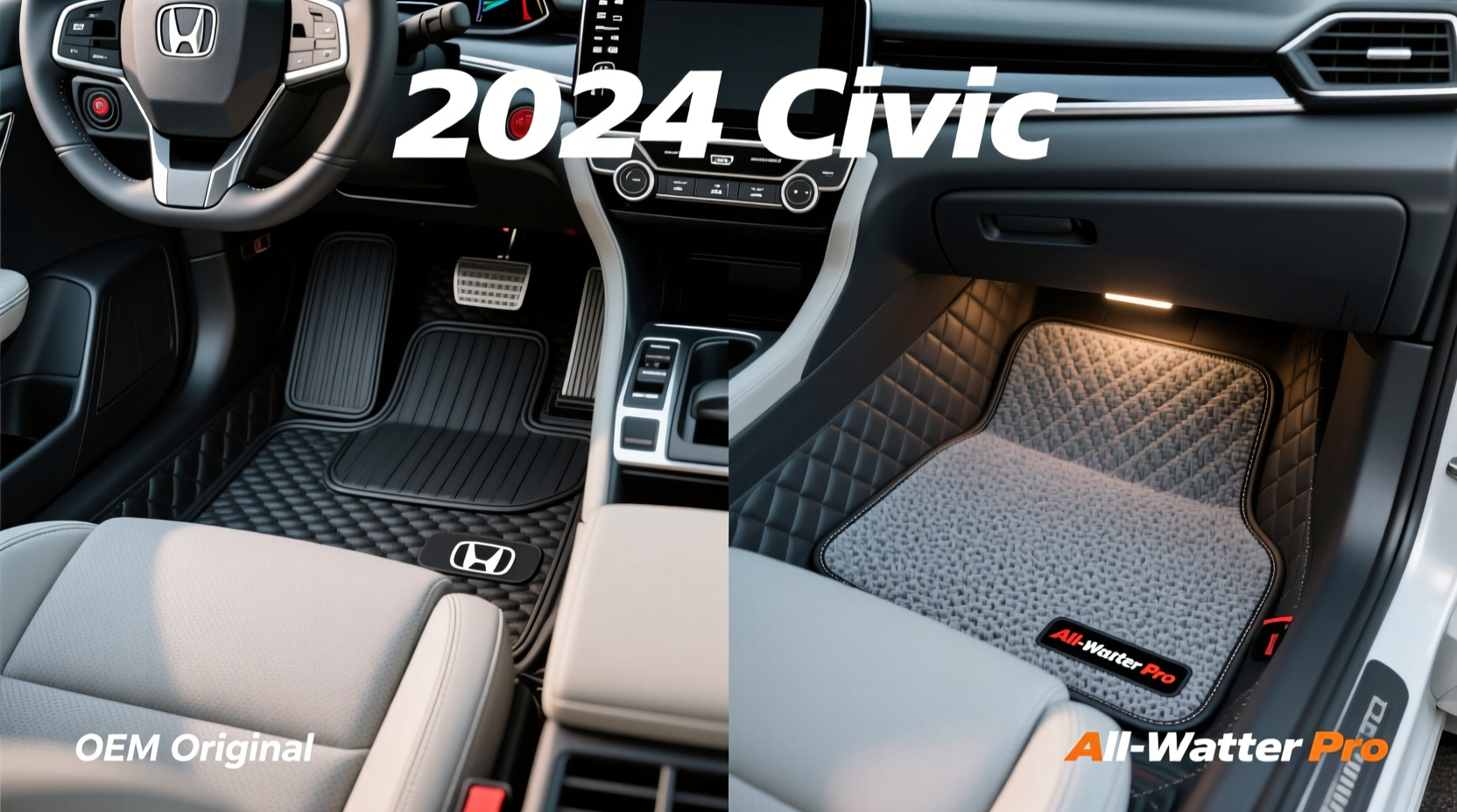 2024 civic floor mats oem vs aftermarket