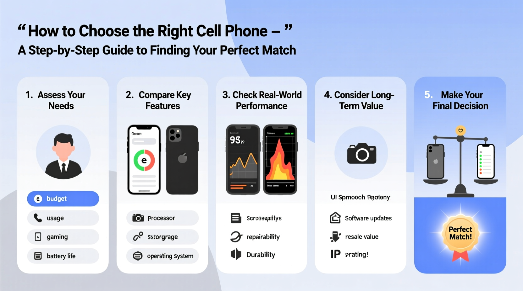 how to choose the right cell phone a step by step guide to finding your perfect match