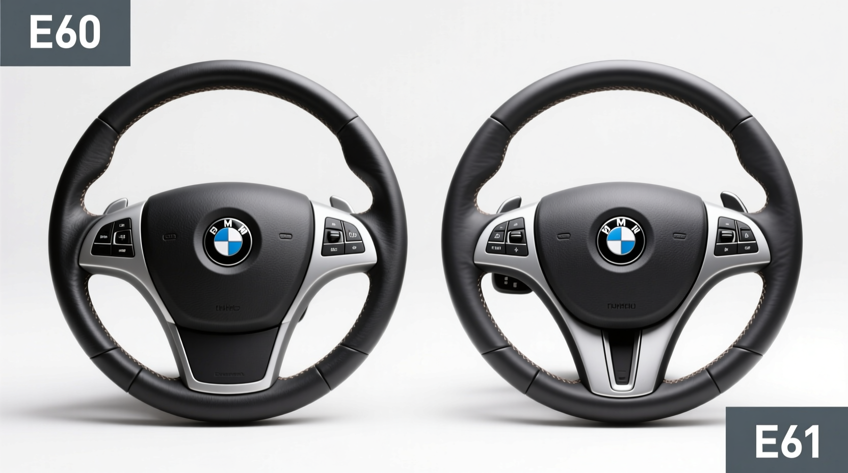 e60 vs e61 bottom steering wheel