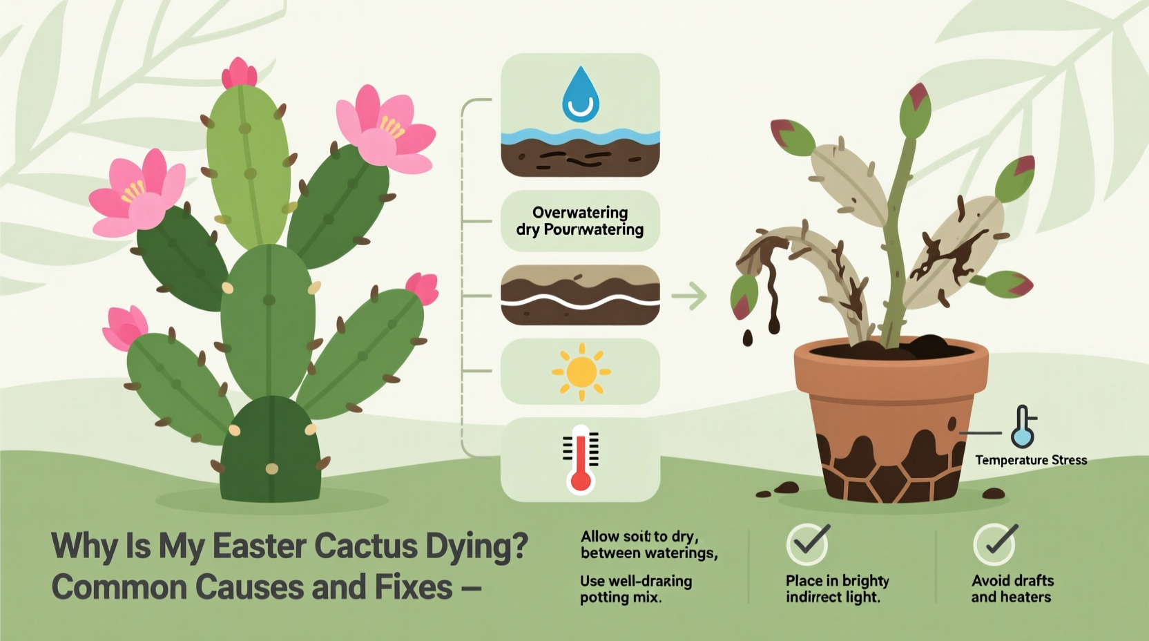 why is my easter cactus dying