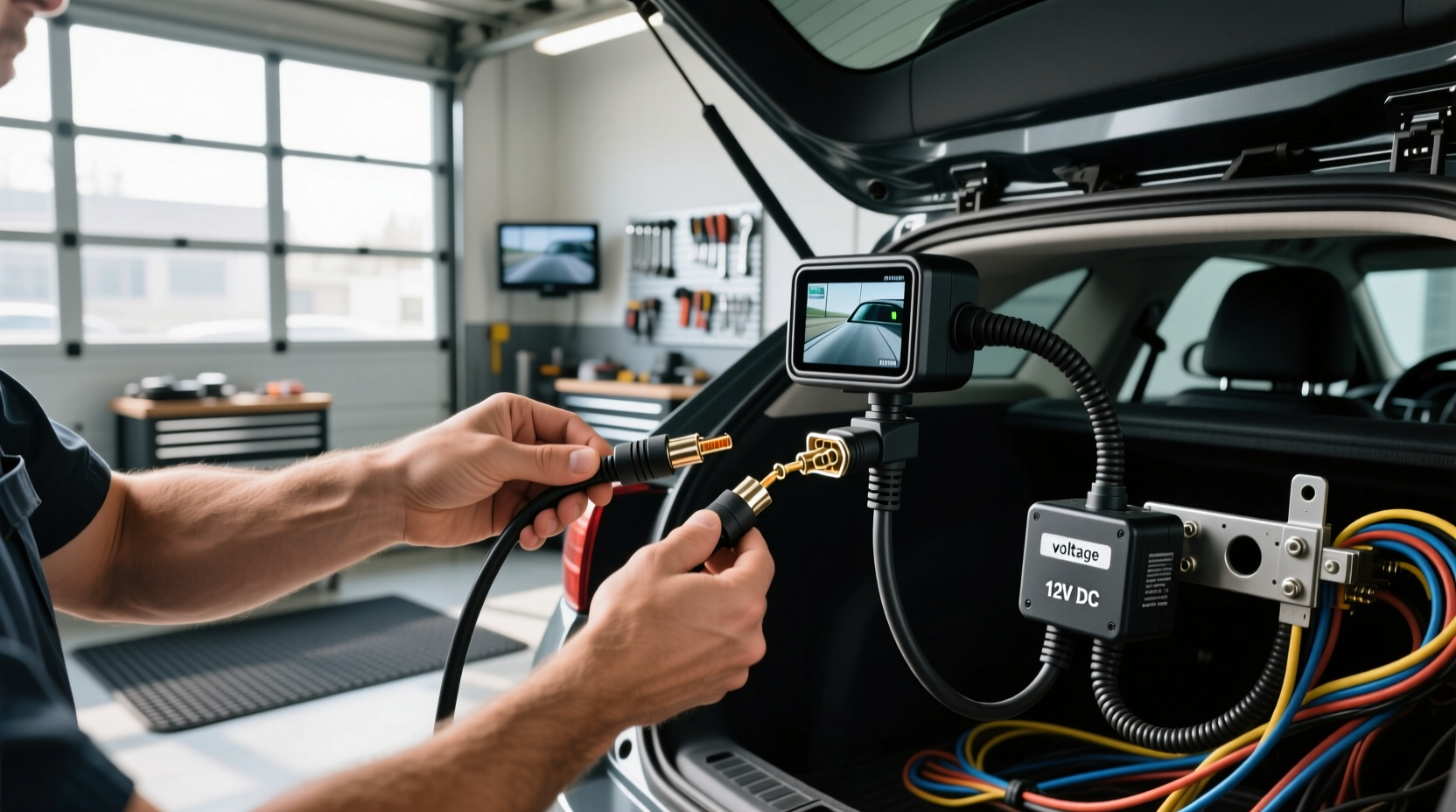 How to choose 4 pin connector backup camera cable,What voltage does a 4 pin connector use?