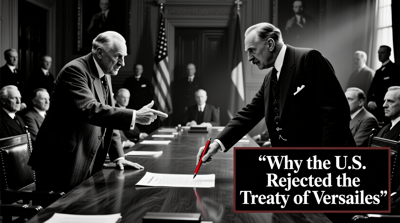 why did the u s reject the treaty of versailles key reasons