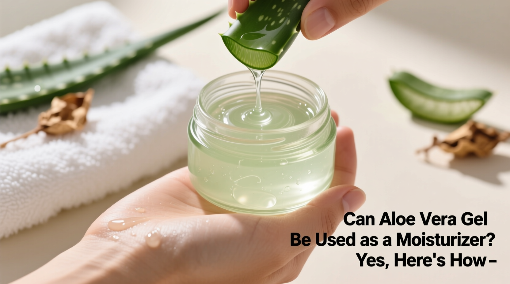 can aloe vera gel be used as moisturizer