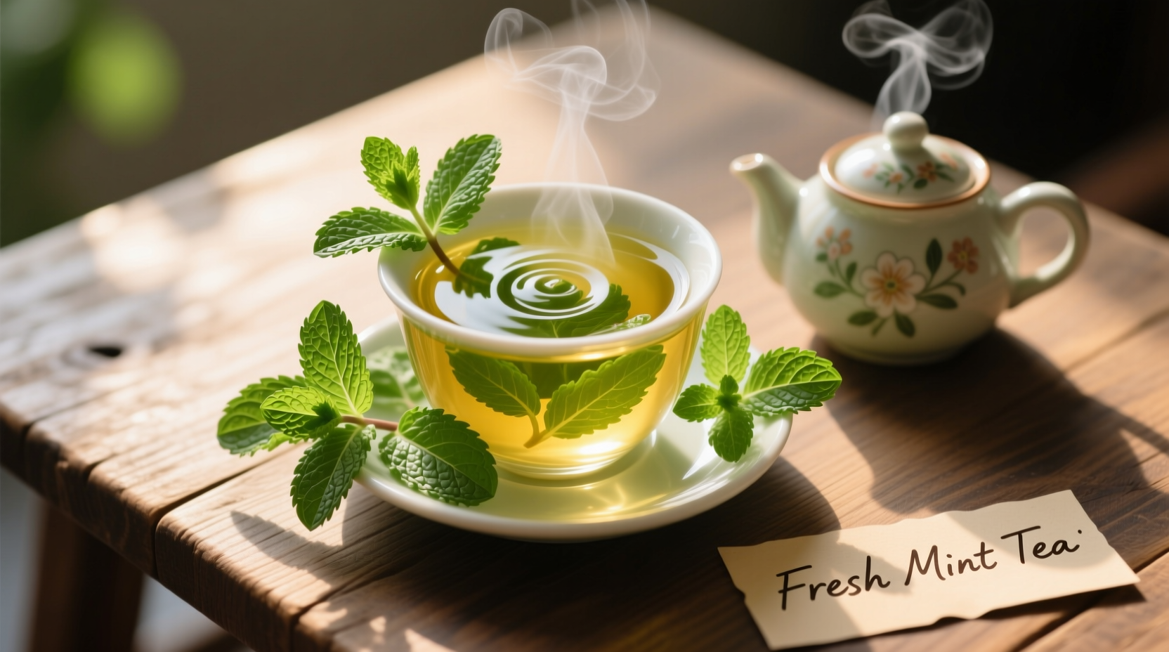 how do you make fresh mint tea