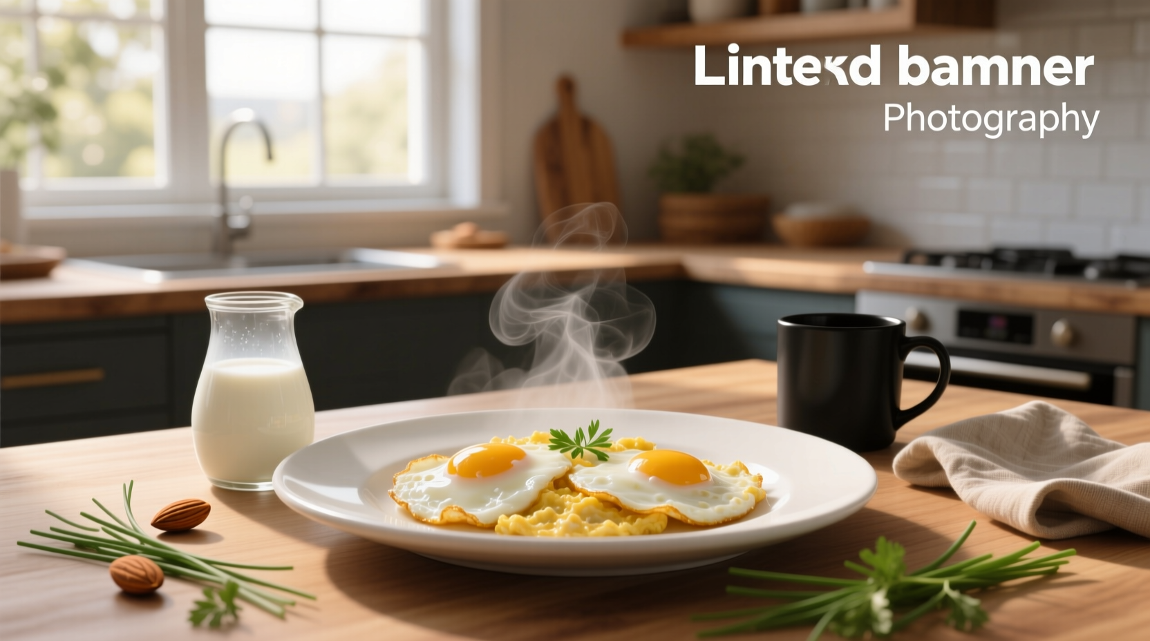 almond milk in scrambled eggs