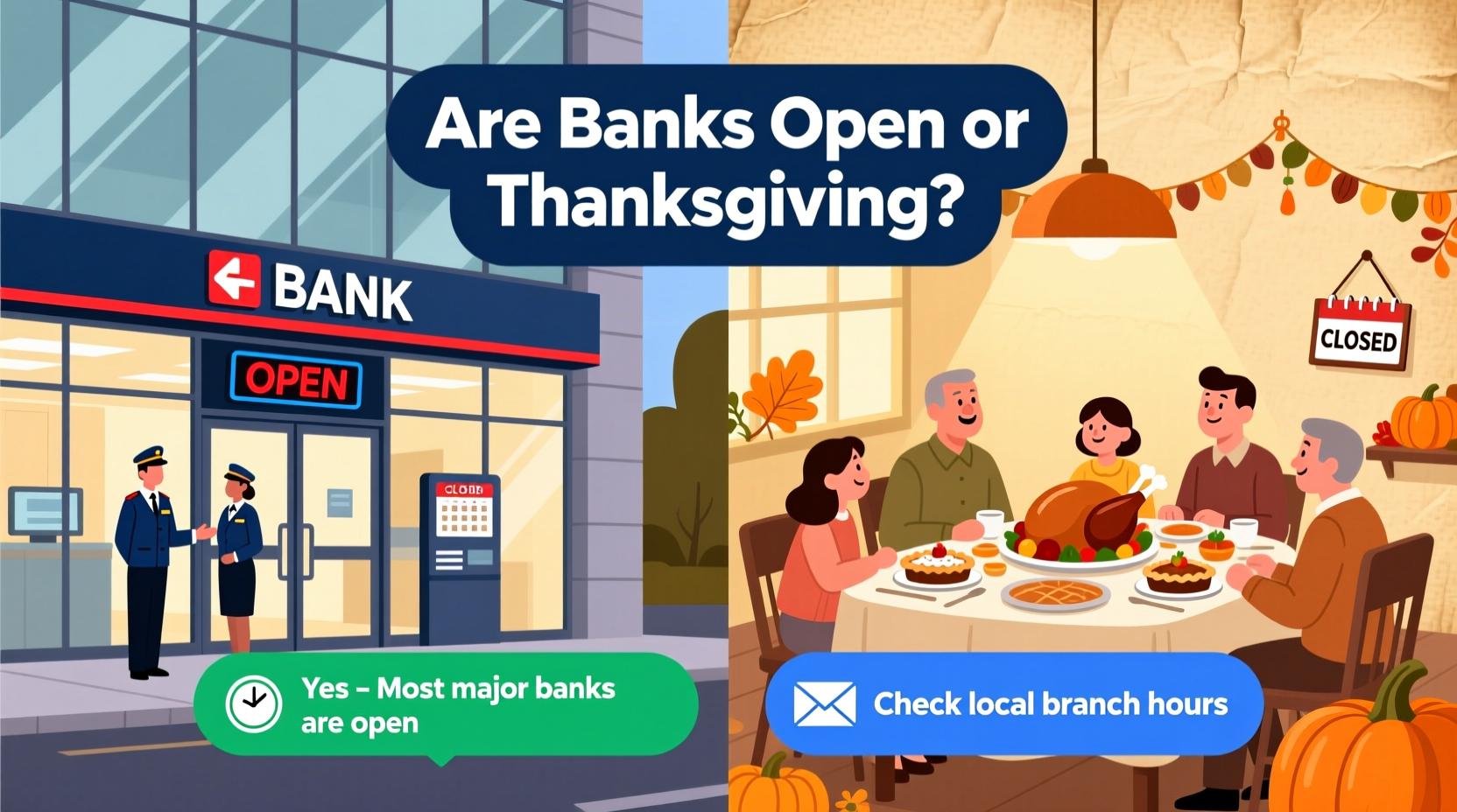 is banks open on thanksgiving