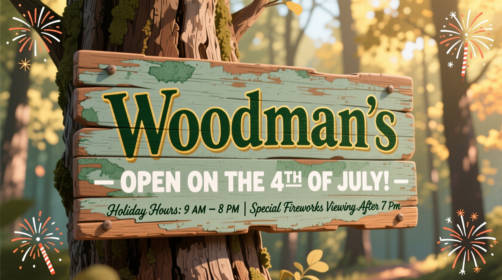 is woodmans open on the 4th of july