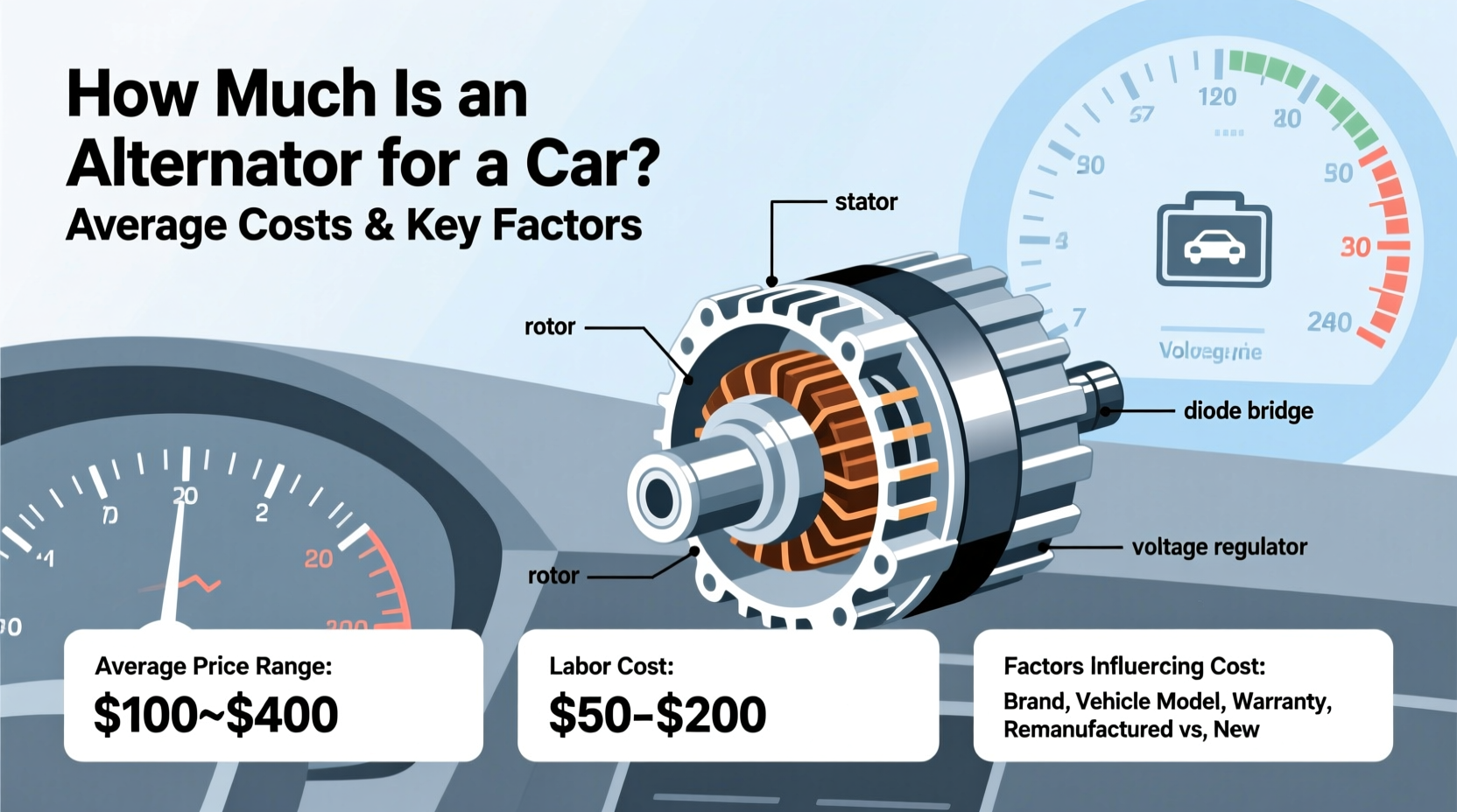 how much is it for an alternator in a car