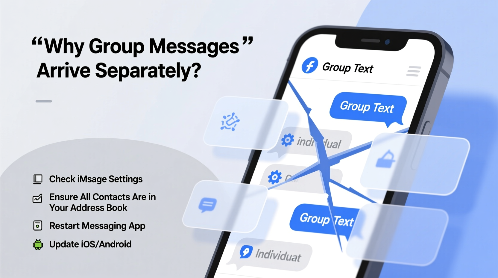 why group texts come through individually troubleshooting tips