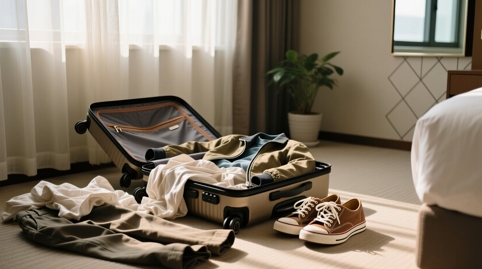 de wrinkle your clothes after unpacking with a travel s