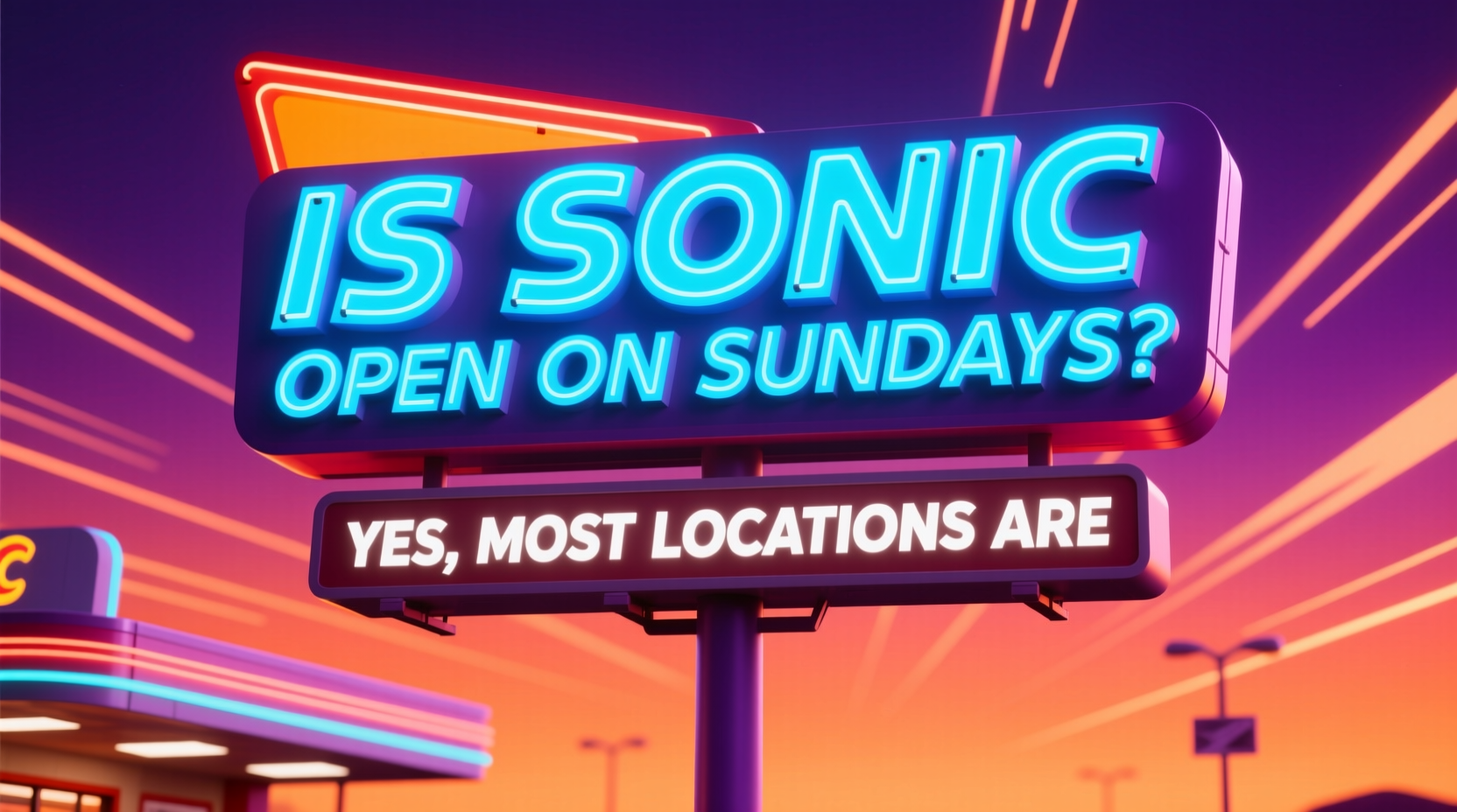 is sonic open on sundays
