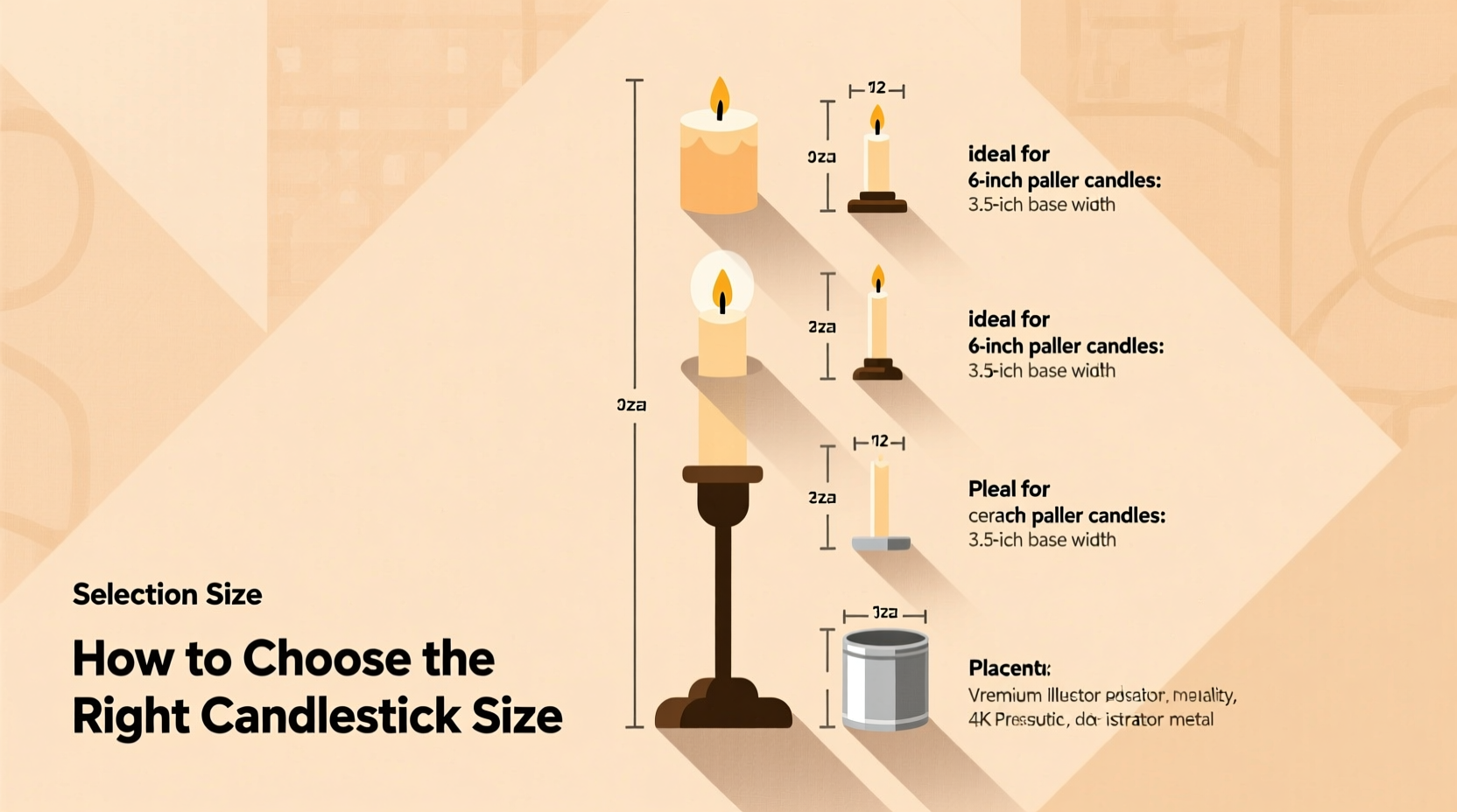 how to determine the right candlestick size for various candle types a practical guide