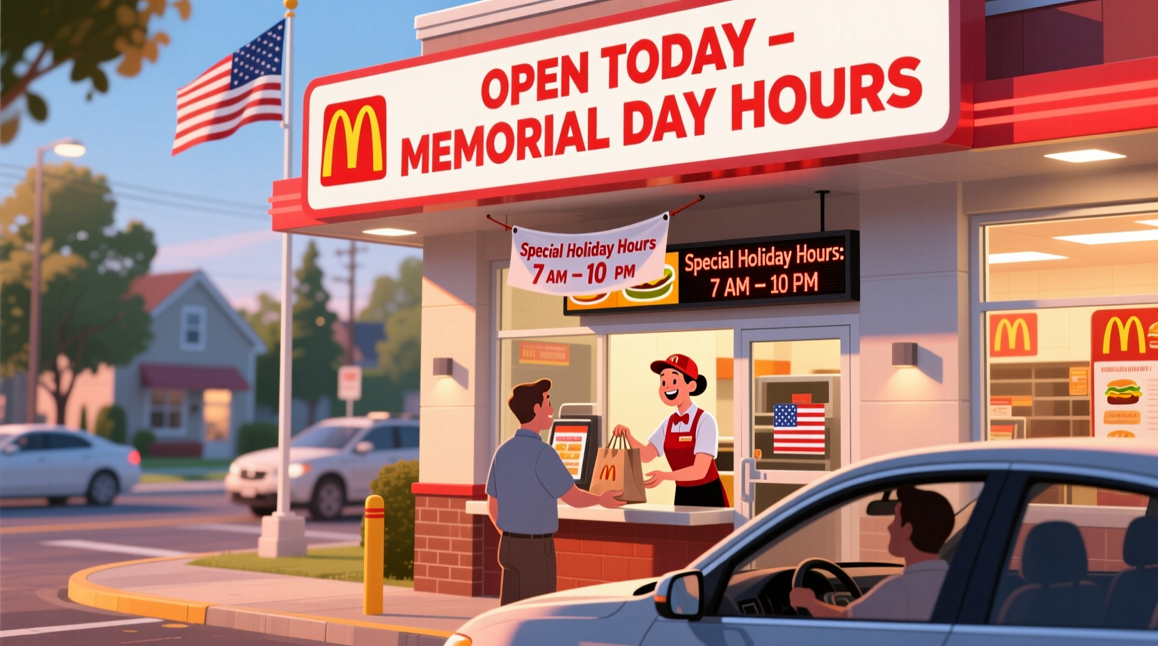 is fast food open on memorial day