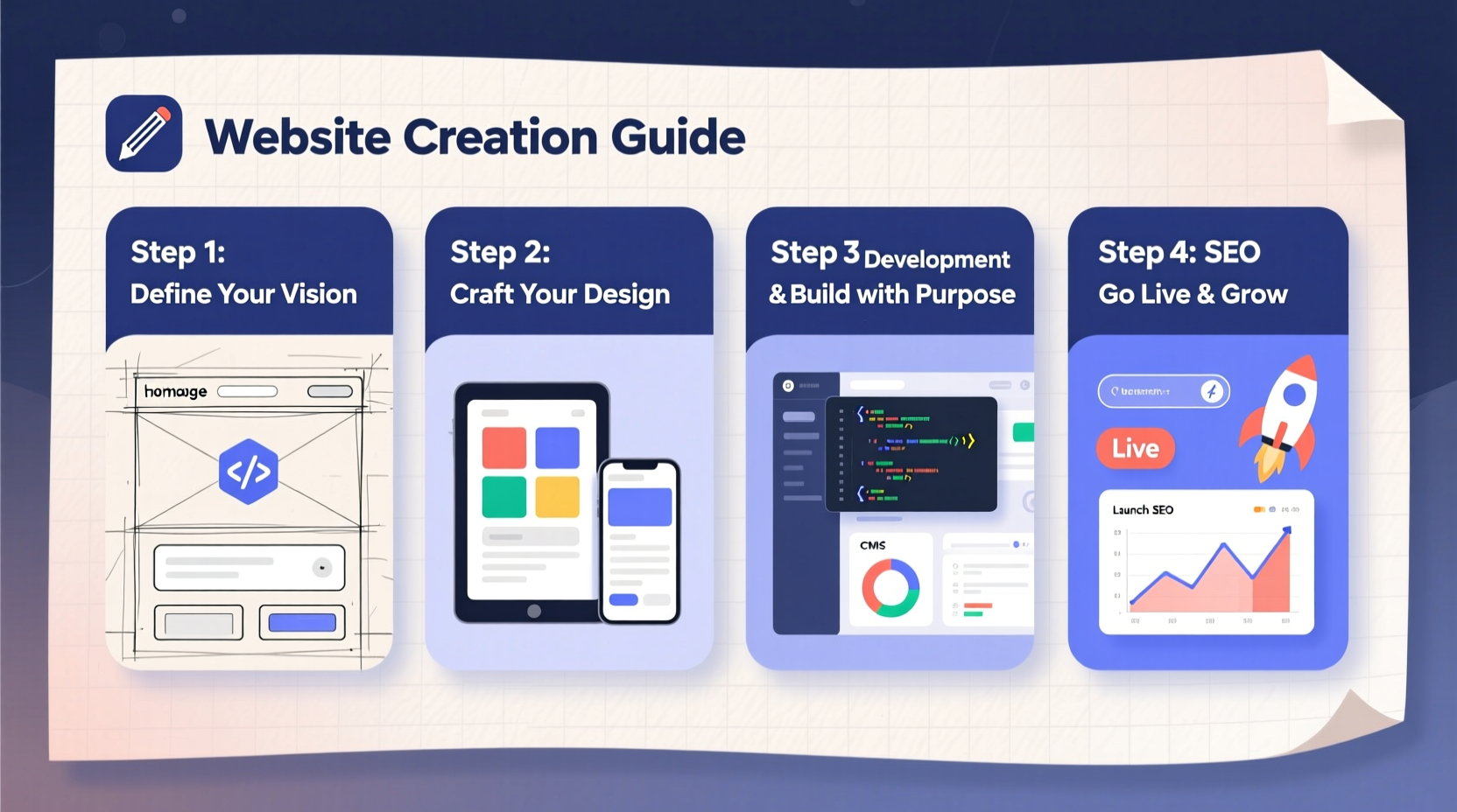 how to get a professional website for your business a step by step guide to building your online presence