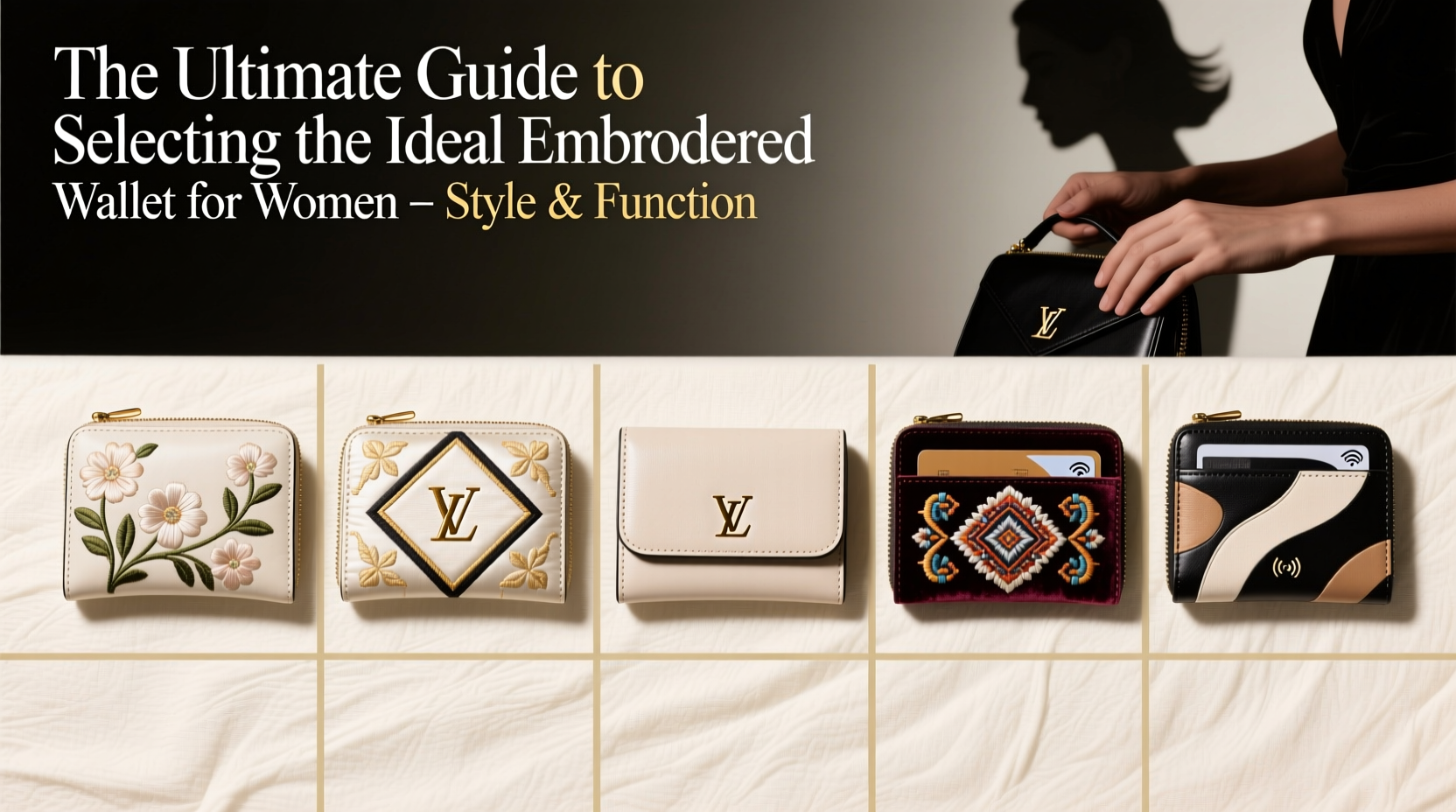 the ultimate guide to selecting the ideal embroidered wallet for womens style and function