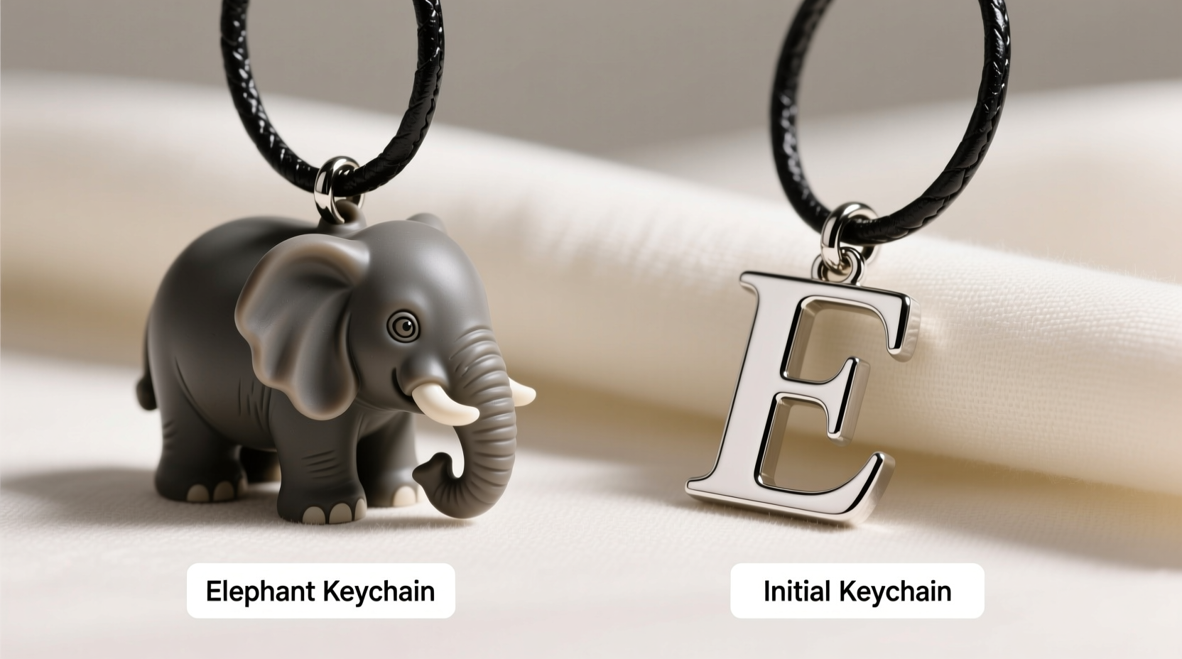 elephant keychain vs initial keychain which one should i actually get for a gift