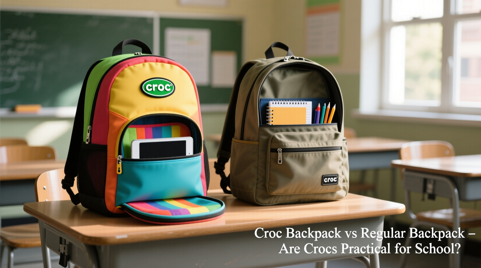 croc backpack vs regular backpack are croc backpacks actually practical for school