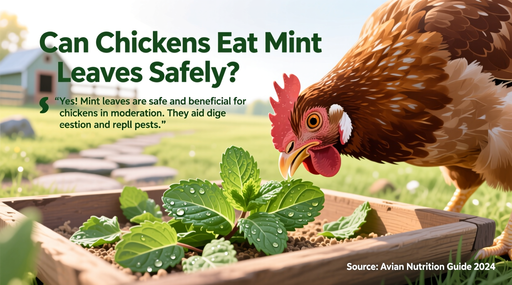 can chickens eat mint leaves