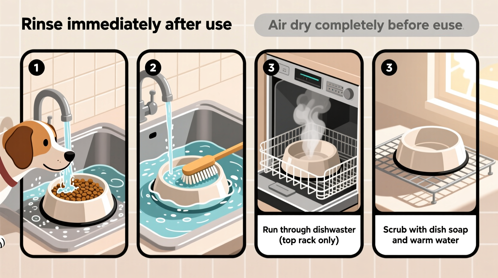 effective methods to sanitize dog bowls for a healthy and safe pet routine