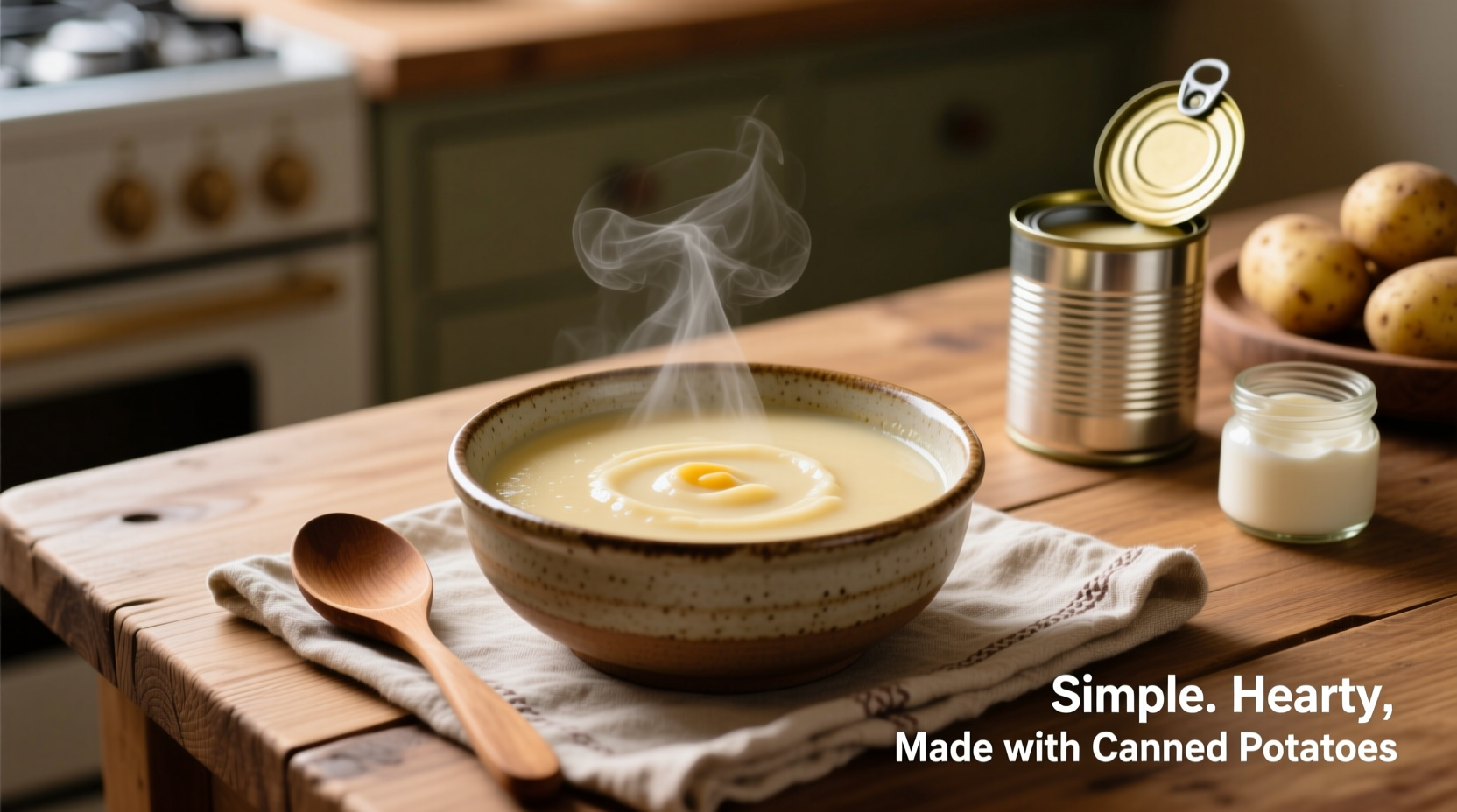 Quick Potato Soup Using Canned Potatoes (20-Minute Recipe)