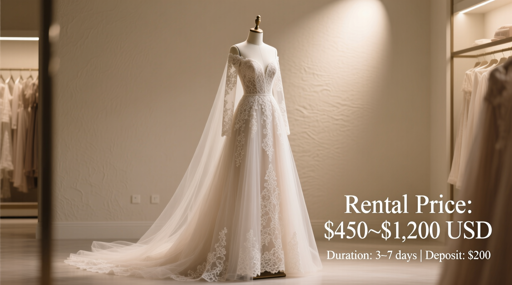 how much to rent a wedding dress