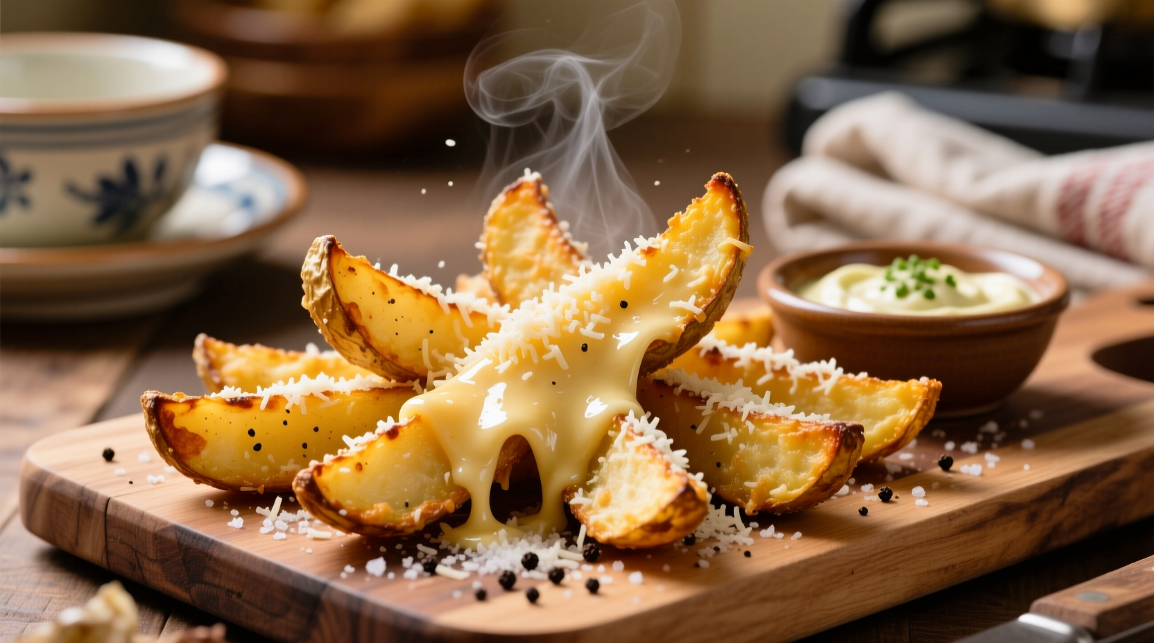 Perfect Parmesan Cheese Potato Wedges Recipe | Crispy & Flavorful