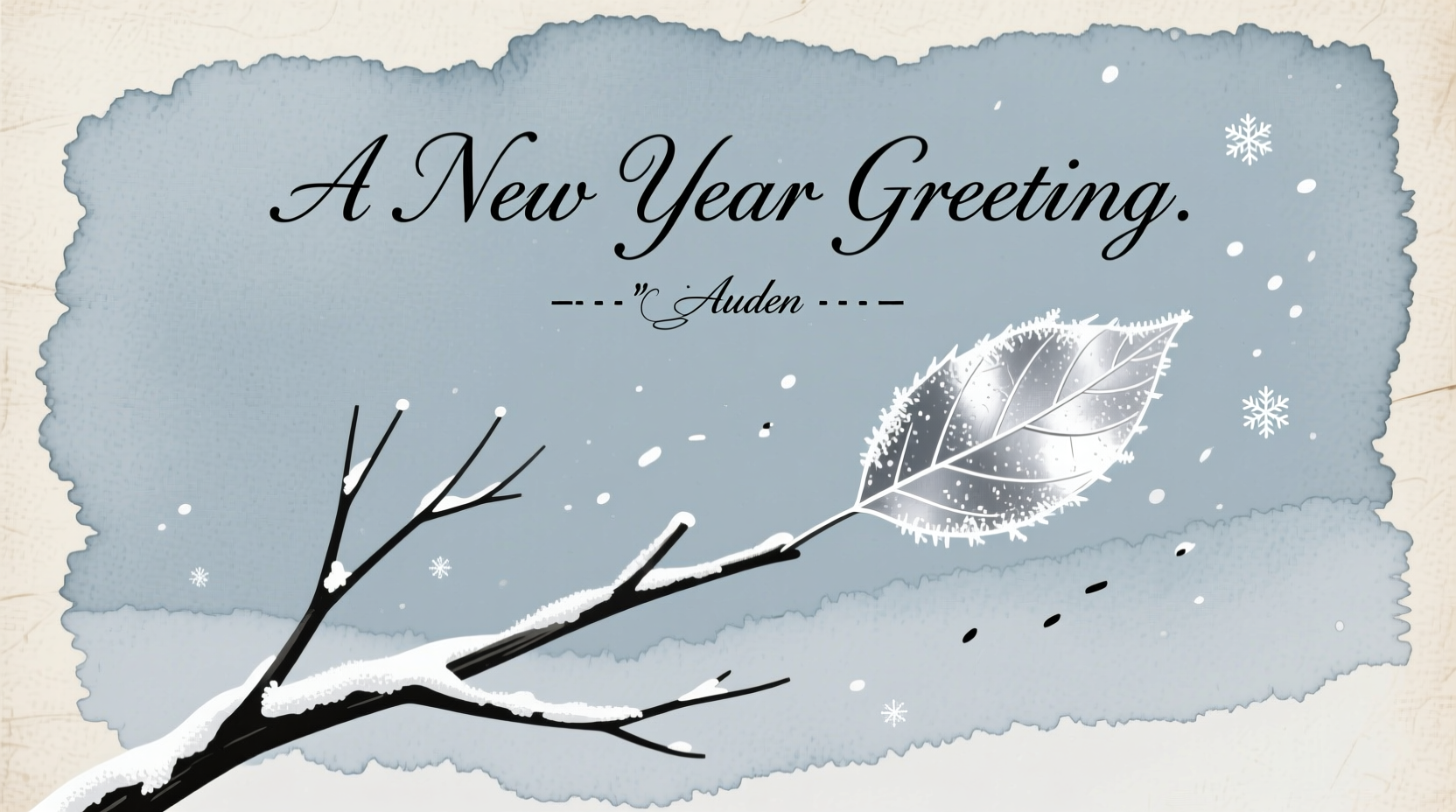 a new year greeting auden