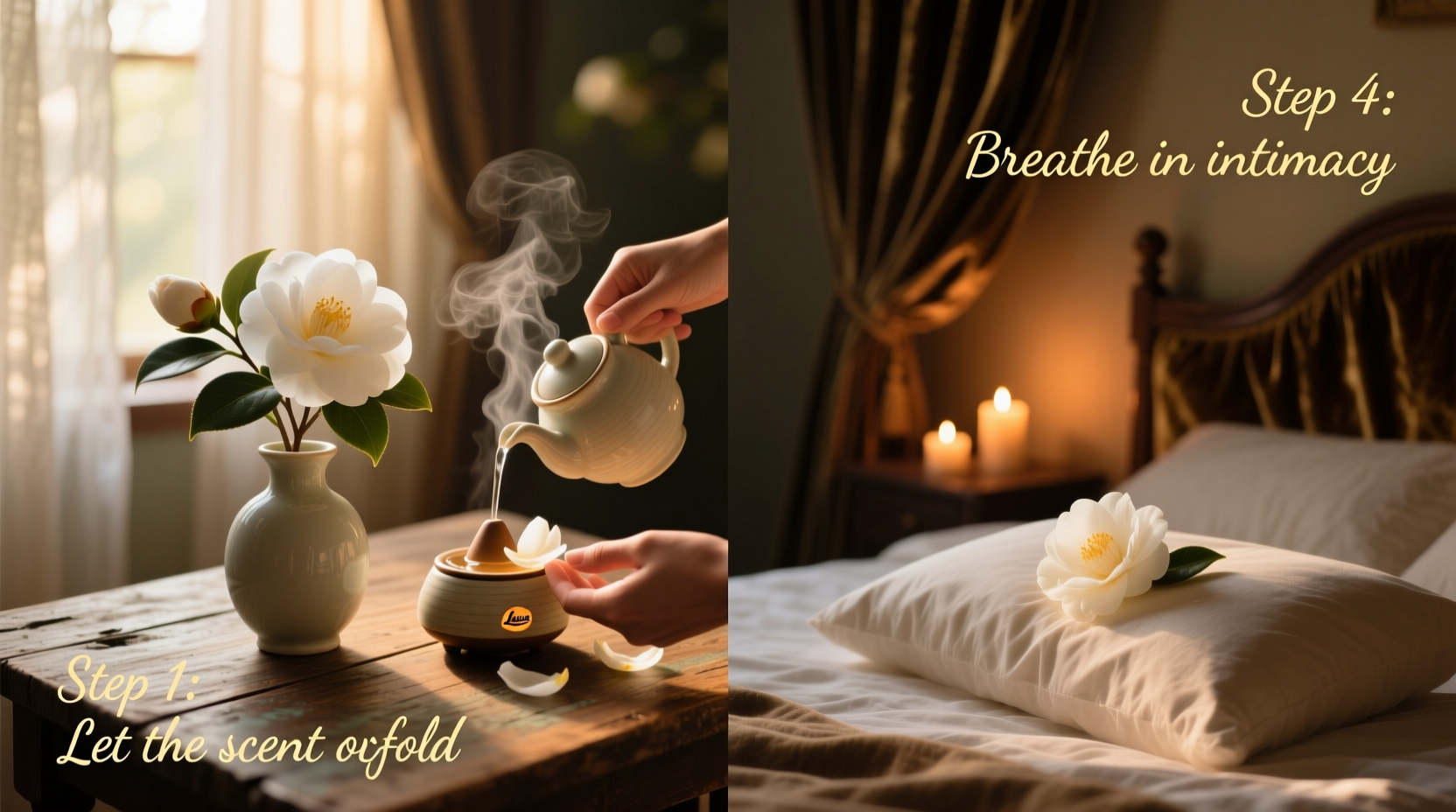 creating a romantic ambiance step by step guide to using camellia scent for an intimate atmosphere