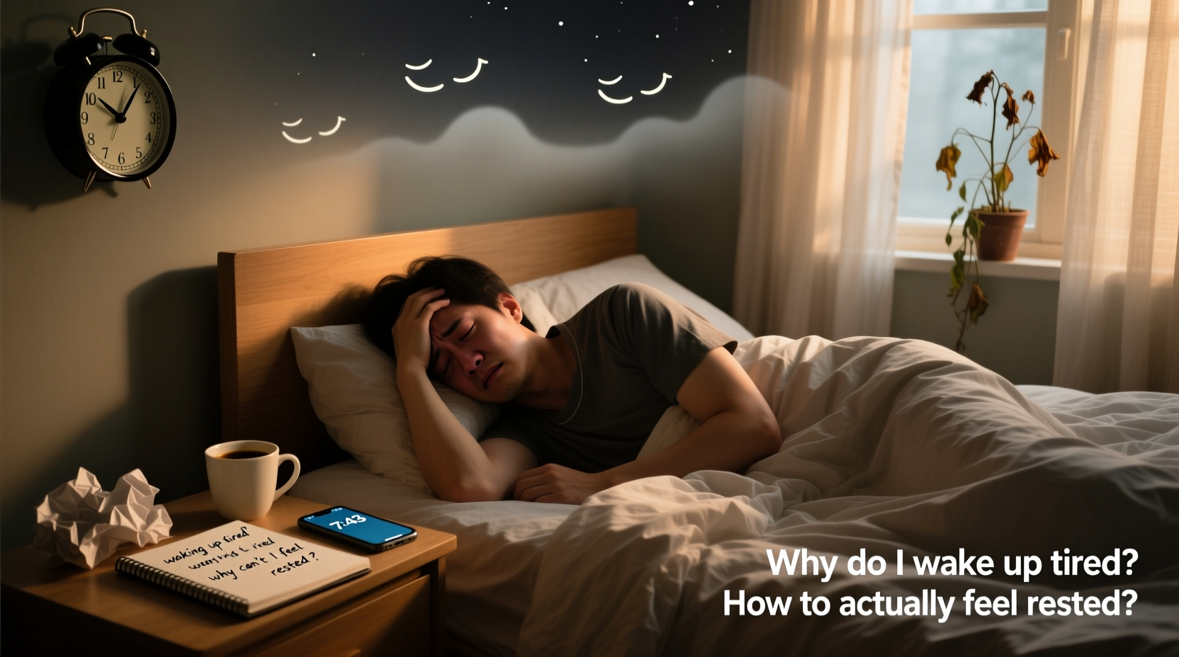 waking up tired reasons why how to feel rested 2