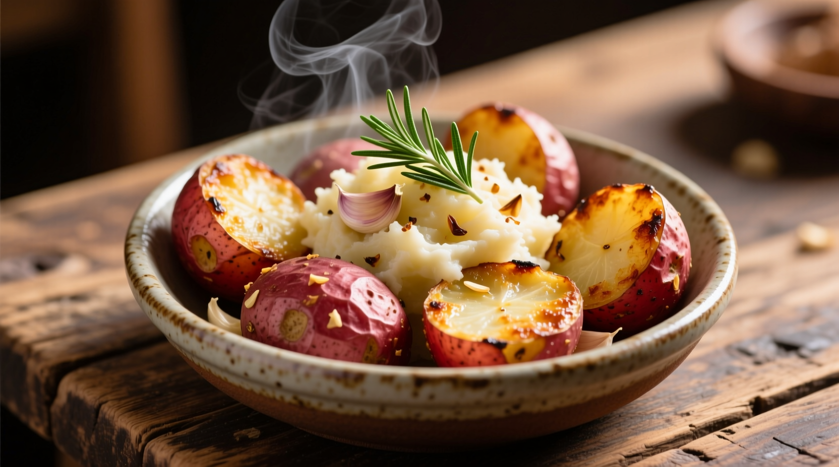 mashed garlic red potatoes