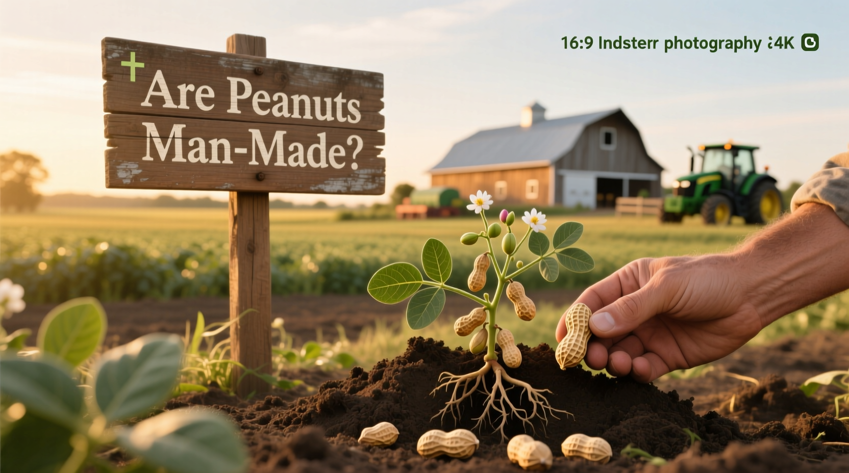 are peanuts man made