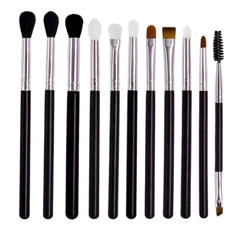 Free Samples Beauty Products 11pcs  Vegan Eye shadow Make up Brushes Lip Eyebrow Makeup Brush Set