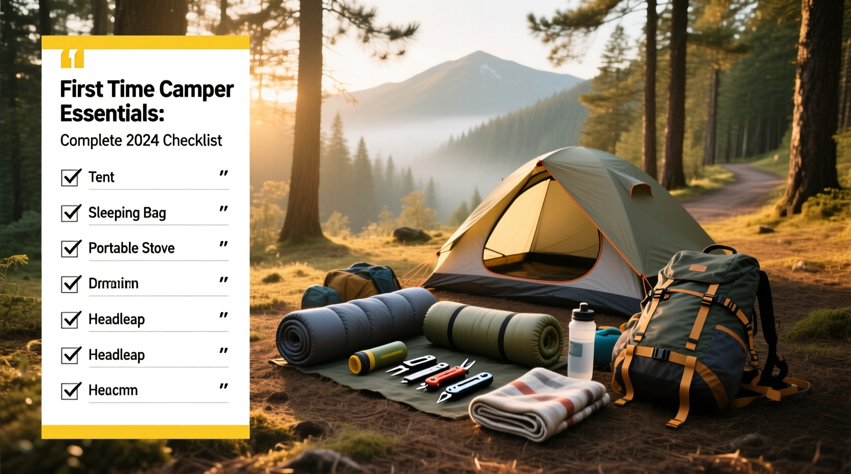 first time camper essentials