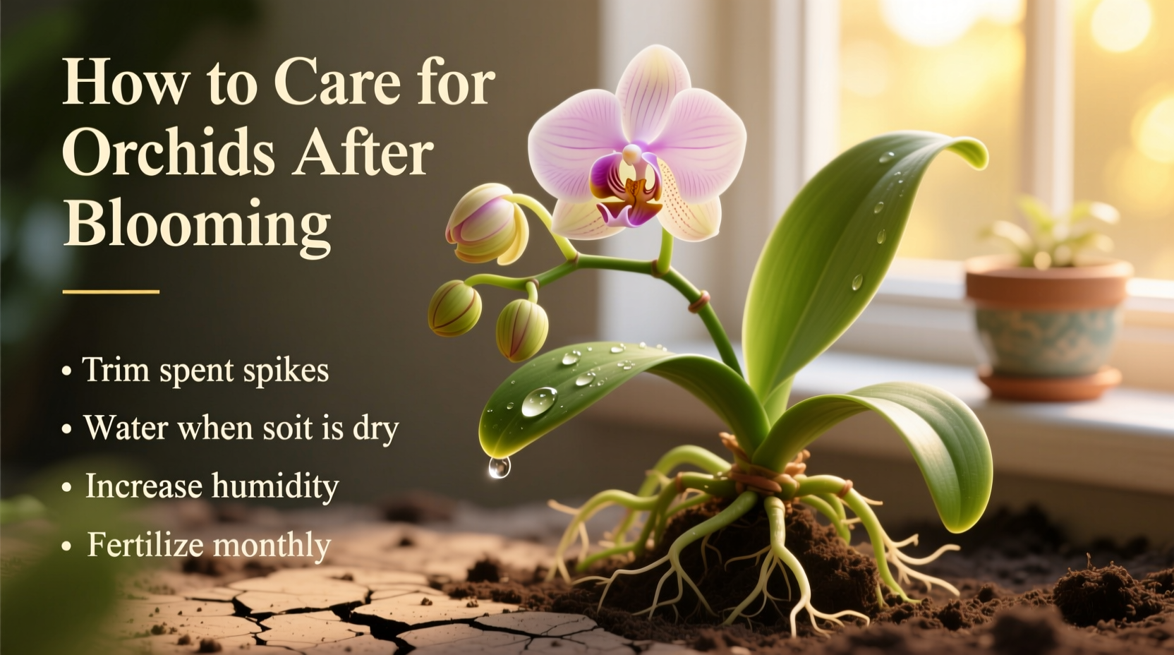 how to care for a orchid plant after bloomed