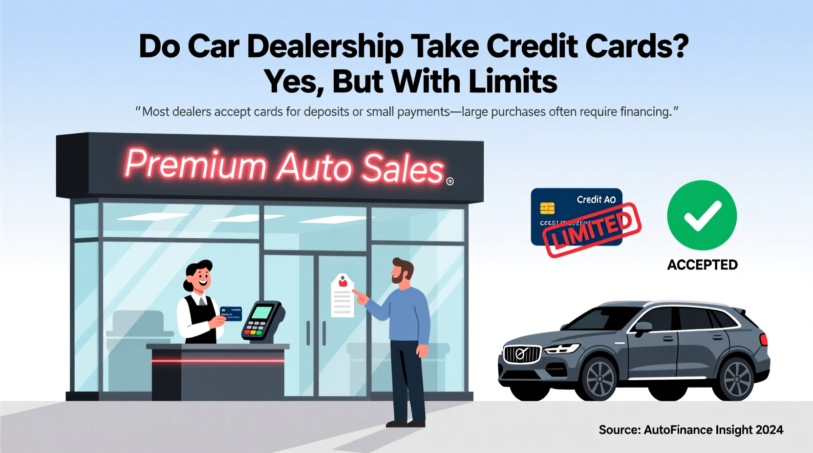 does car dealerships take credit cards