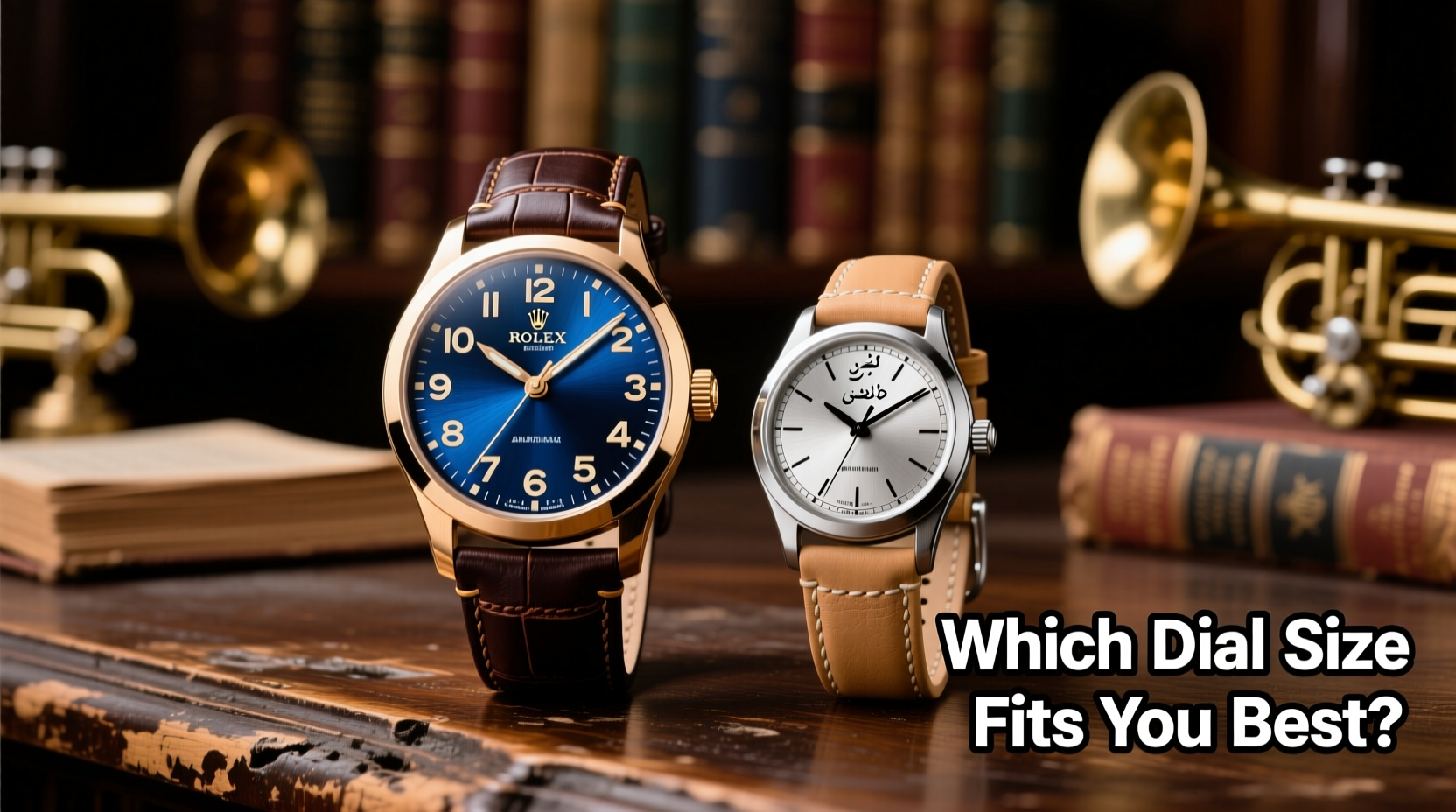 megir big face vs small face watch which dial size actually looks better