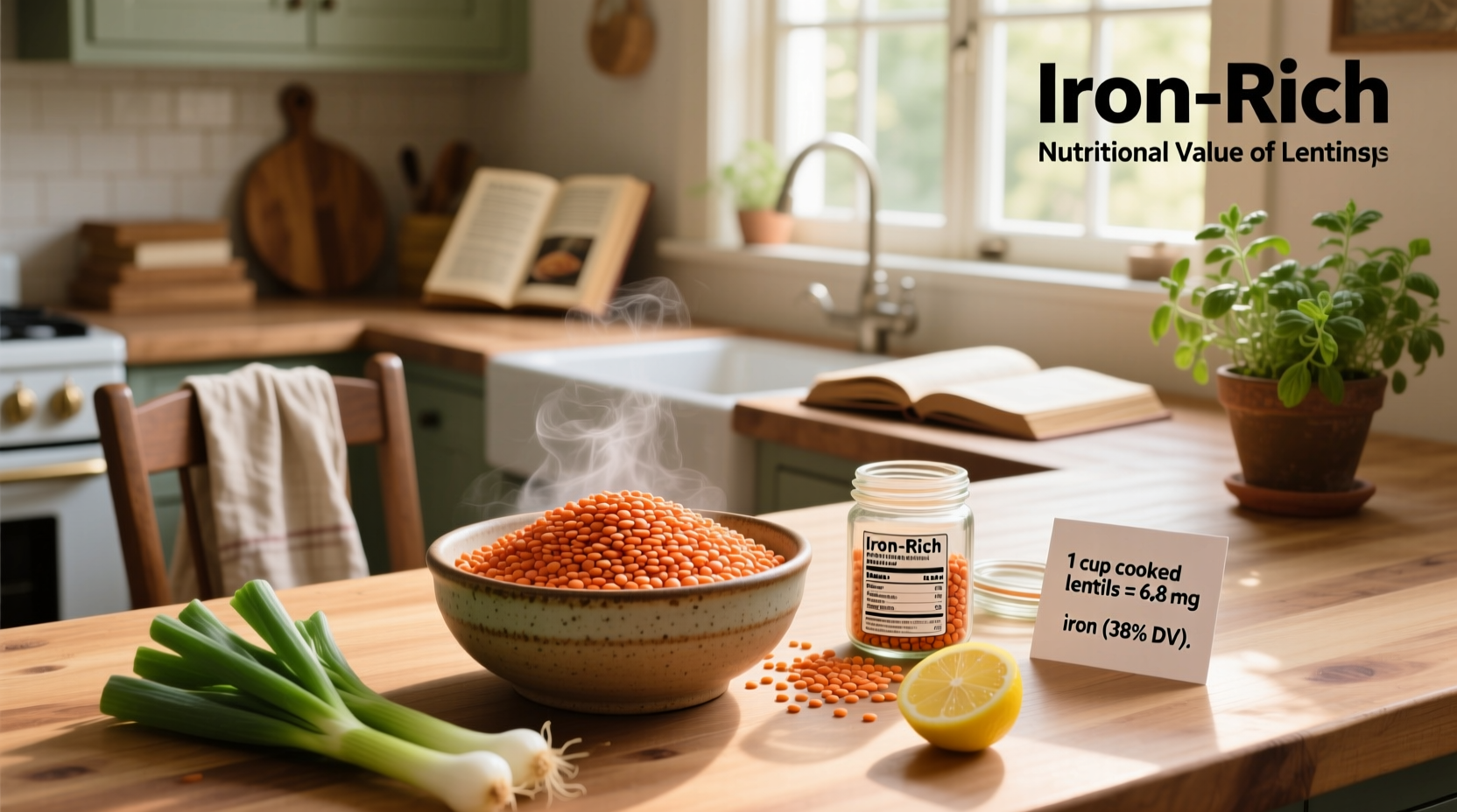 are lentils high in iron