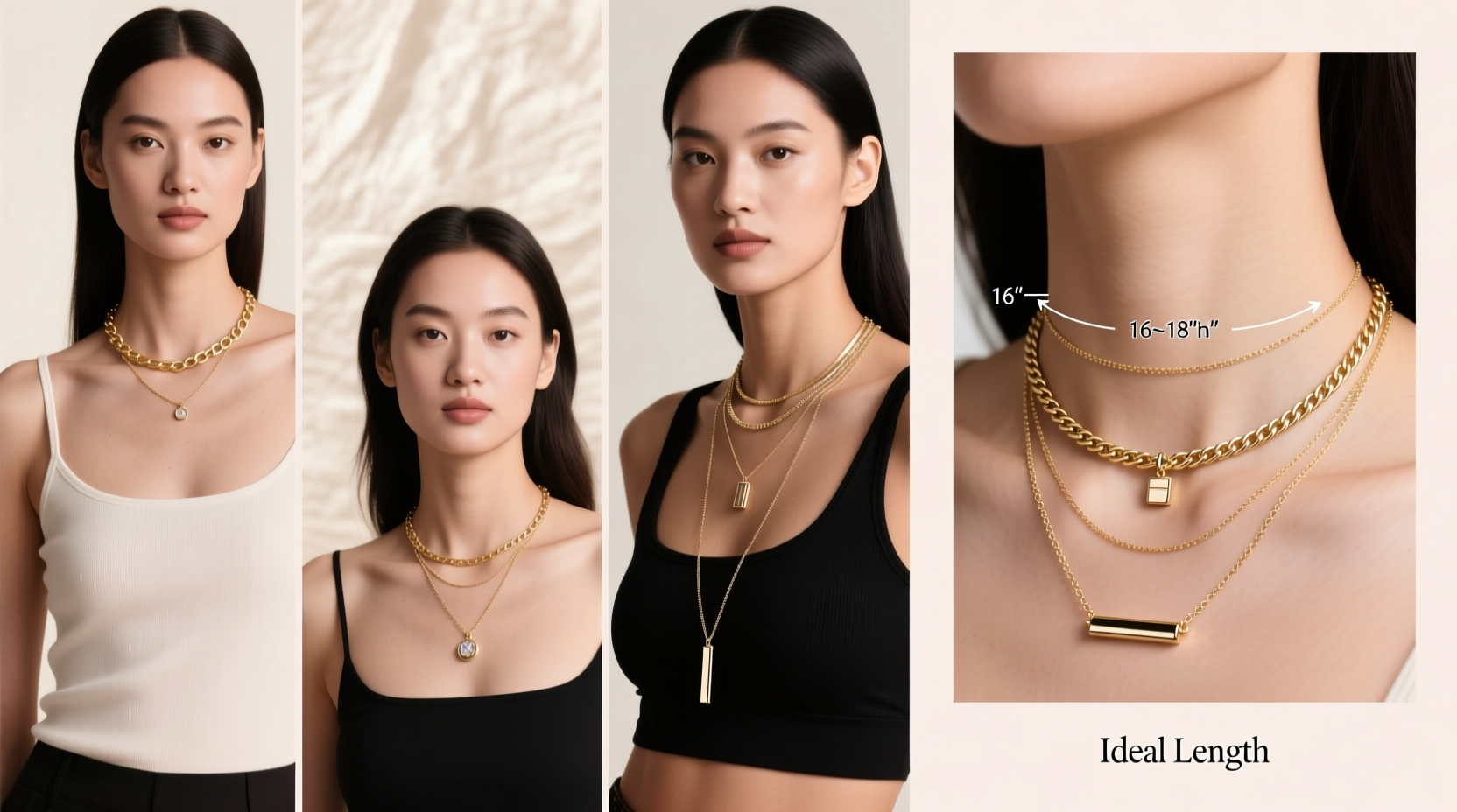 how to find the perfect collarbone chain length for your style and comfort