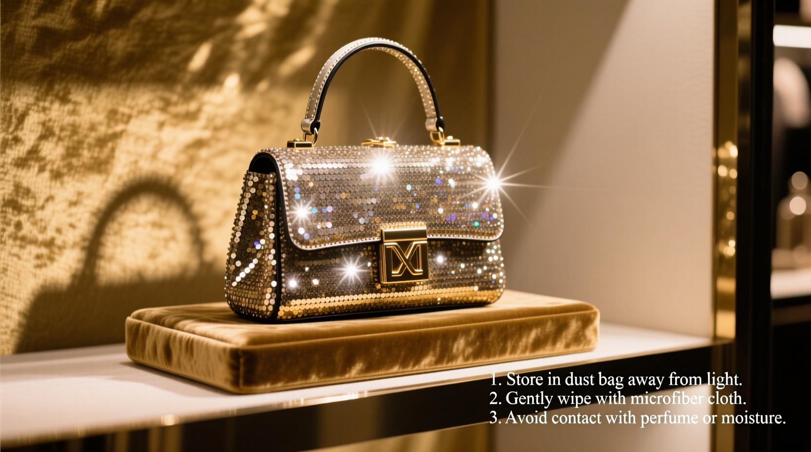 expert tips for caring for your sequin embellished bag to keep it sparkling